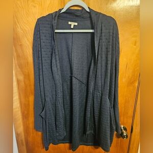 Maurices Blue Open Front Lightweight Cardigan Sweater With Pockets Size 2X